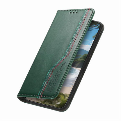 For iPhone Air Elastic Wristband Magnetic Suction Leather Phone Case(Green) - iPhone Air Cases by buy2fix | Online Shopping UK | buy2fix