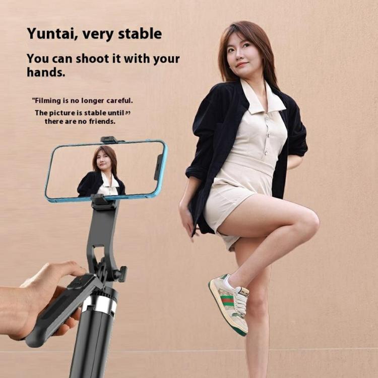 P190 Portable Retractable Four-Legged Stand Phone Stand Selfie Stick with Bluetooth Remote Control - Selfie Sticks by buy2fix | Online Shopping UK | buy2fix