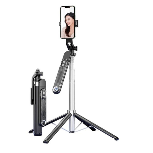 P510 Retractable Four-Legs Stand Portable Phone Stand Selfie Stick with Bluetooth Remote Control - Selfie Sticks by buy2fix | Online Shopping UK | buy2fix