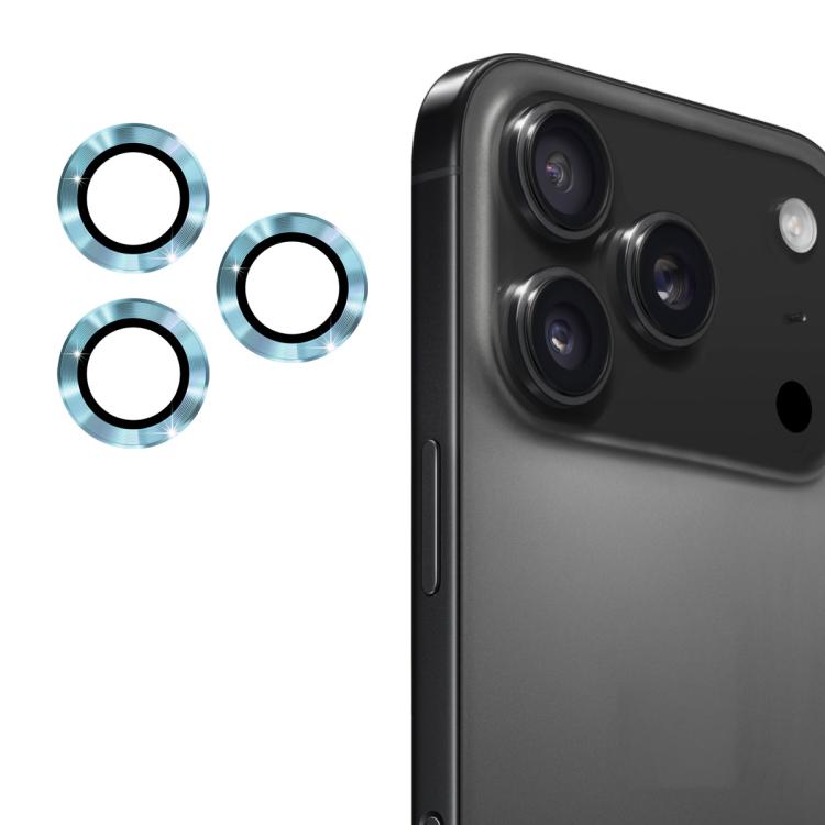 For iPhone 17 Pro / 17 Pro Max ENKAY 9H Rear Lens Aluminium Alloy Tempered Glass Film(Sierra Blue) - iPhone 17 Pro Max Tempered Glass by ENKAY | Online Shopping UK | buy2fix