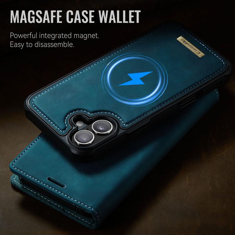 For iPhone 16 Plus CaseMe C49 MagSafe RFID Blocking Detachable Wallet Leather Phone Case(Green) - iPhone 16 Plus Cases by CaseMe | Online Shopping UK | buy2fix