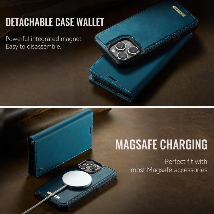 For iPhone 16 Pro CaseMe C49 MagSafe RFID Blocking Detachable Wallet Leather Phone Case(Green) - iPhone 16 Pro Cases by CaseMe | Online Shopping UK | buy2fix