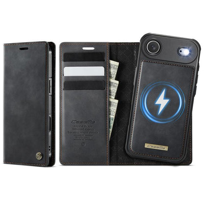 For iPhone Air CaseMe C49 MagSafe RFID Blocking Detachable Wallet Leather Phone Case(Black) - iPhone Air Cases by CaseMe | Online Shopping UK | buy2fix