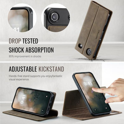 For iPhone Air CaseMe C49 MagSafe RFID Blocking Detachable Wallet Leather Phone Case(Coffee) - iPhone Air Cases by CaseMe | Online Shopping UK | buy2fix