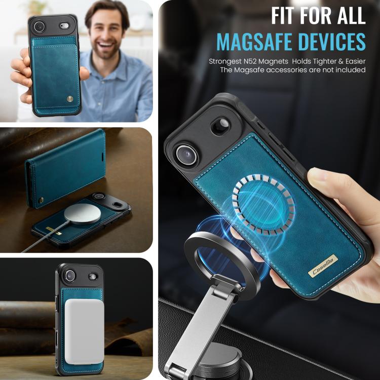 For iPhone Air CaseMe C49 MagSafe RFID Blocking Detachable Wallet Leather Phone Case(Green) - iPhone Air Cases by CaseMe | Online Shopping UK | buy2fix