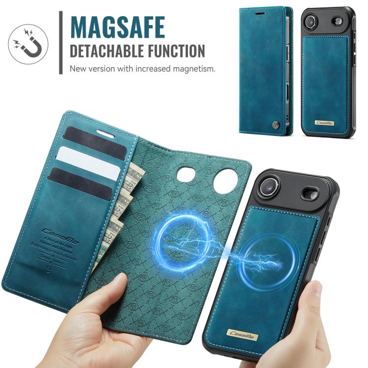For iPhone Air CaseMe C49 MagSafe RFID Blocking Detachable Wallet Leather Phone Case(Green) - iPhone Air Cases by CaseMe | Online Shopping UK | buy2fix