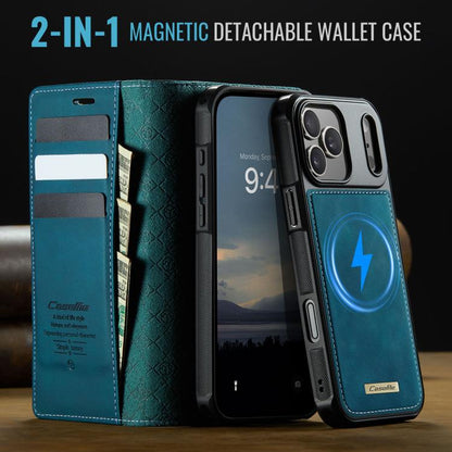 For iPhone 17 Pro Max CaseMe C49 MagSafe RFID Blocking Detachable Wallet Leather Phone Case(Green) - iPhone 17 Pro Max Cases by CaseMe | Online Shopping UK | buy2fix