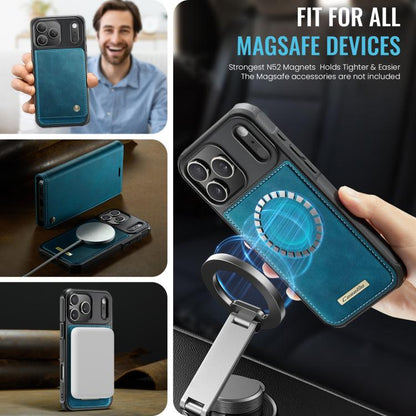 For iPhone 17 Pro Max CaseMe C49 MagSafe RFID Blocking Detachable Wallet Leather Phone Case(Green) - iPhone 17 Pro Max Cases by CaseMe | Online Shopping UK | buy2fix