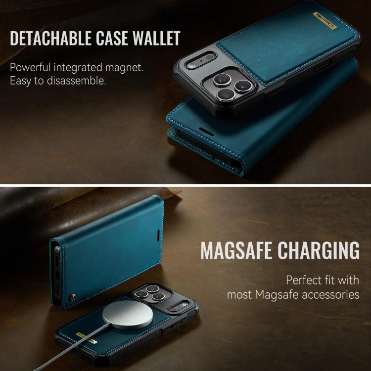 For iPhone 17 Pro CaseMe C49 MagSafe RFID Blocking Detachable Wallet Leather Phone Case(Green) - iPhone 17 Pro Cases by CaseMe | Online Shopping UK | buy2fix
