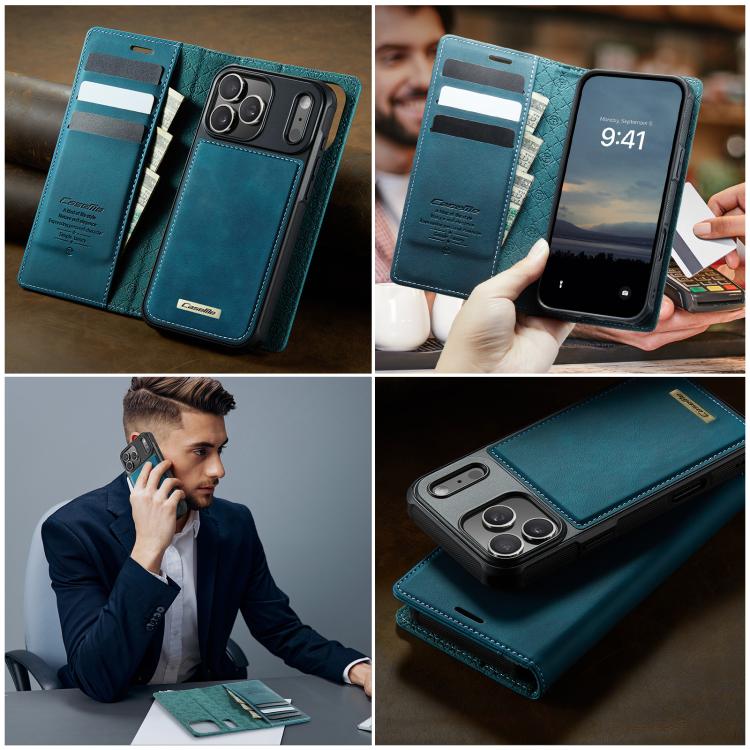 For iPhone 17 Pro CaseMe C49 MagSafe RFID Blocking Detachable Wallet Leather Phone Case(Green) - iPhone 17 Pro Cases by CaseMe | Online Shopping UK | buy2fix