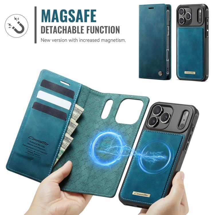 For iPhone 17 Pro CaseMe C49 MagSafe RFID Blocking Detachable Wallet Leather Phone Case(Green) - iPhone 17 Pro Cases by CaseMe | Online Shopping UK | buy2fix