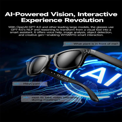 W610 Smart Glasses, Support AI Photo Recognition / AI Smart Translation / Bluetooth Call(White) - Smart Glasses by buy2fix | Online Shopping UK | buy2fix