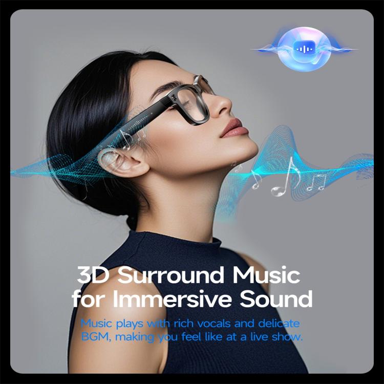 W610 Smart Glasses, Support AI Photo Recognition / AI Smart Translation / Bluetooth Call(White) - Smart Glasses by buy2fix | Online Shopping UK | buy2fix