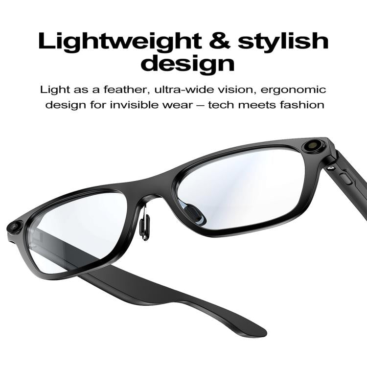 S336 Smart Glasses, Support AI Object Recognition / AI Conversations / Voice Call(Black) - Smart Glasses by buy2fix | Online Shopping UK | buy2fix