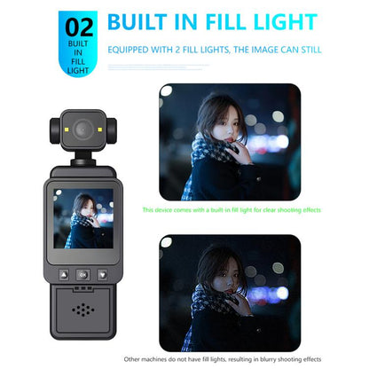 1080P Ultra-HD Clip Pocket Vlog Camera WiFi Portable Video Recorder Camera(Black) - Sports Camera by buy2fix | Online Shopping UK | buy2fix