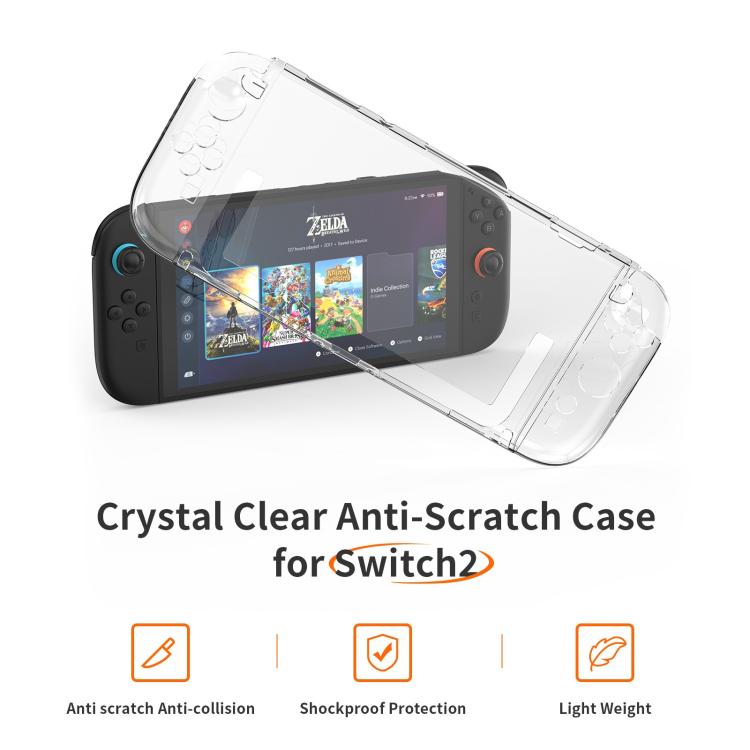 For Nintendo Switch 2  Game Console Split Full Cover Transparent PC Protective Case - Cases by buy2fix | Online Shopping UK | buy2fix