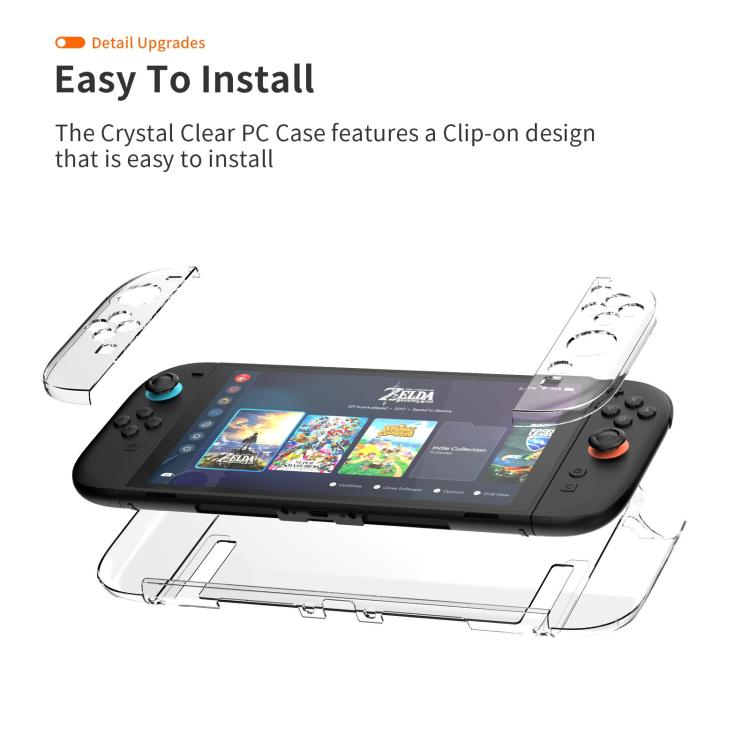 For Nintendo Switch 2  Game Console Split Full Cover Transparent PC Protective Case - Cases by buy2fix | Online Shopping UK | buy2fix