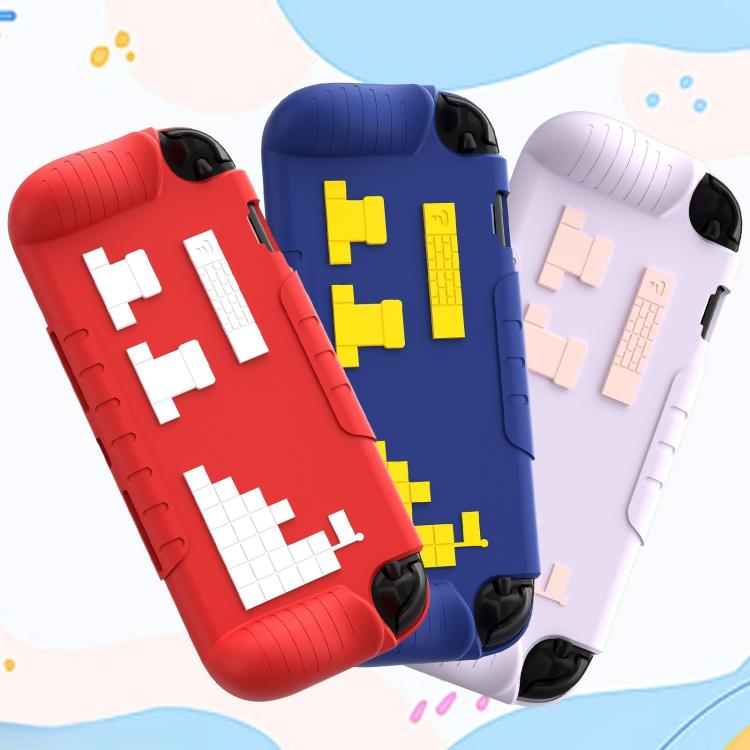 For Nintendo Switch 2 Game Console Anti-Slip And Anti-Drop Liquid Silicone Protective Case(Blue Yellow) - Cases by buy2fix | Online Shopping UK | buy2fix