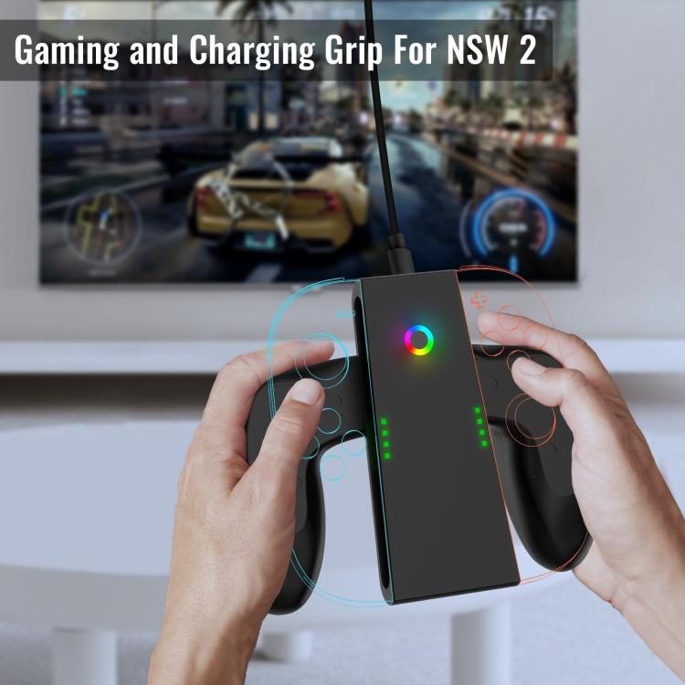 For Nintendo Switch 2 Left And Right Handle Multi-Function Rechargeable Grips - Charger & Power by buy2fix | Online Shopping UK | buy2fix