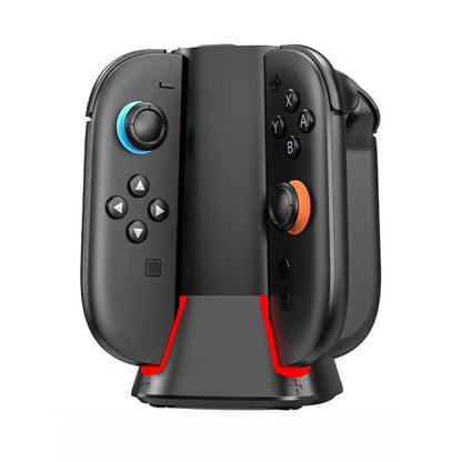 For Nintendo Switch 2 4 in 1 Handle Charging Stand With RGB Dazzling Lights - Charger & Power by buy2fix | Online Shopping UK | buy2fix