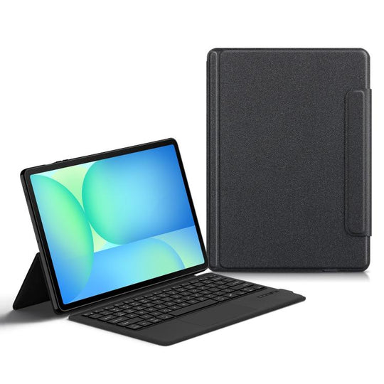For Samsung Galaxy Tab S10 FE+ Touch Pivot Bluetooth Keyboard Tablet Case