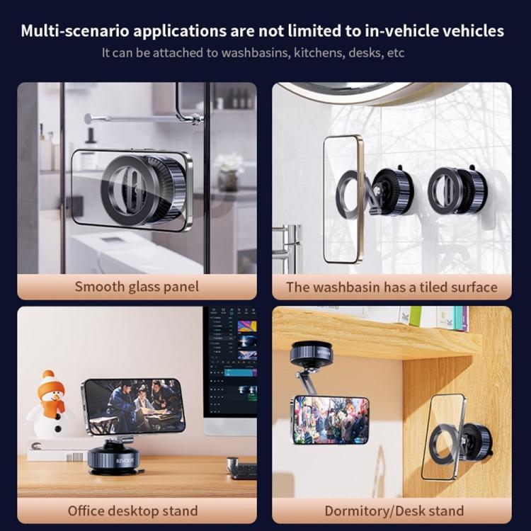 Z23 Dashboard 360 Degree Rotation Foldable Vacuum Suction Magnetic Car Cellphone Bracket - Universal Car Holders by buy2fix | Online Shopping UK | buy2fix