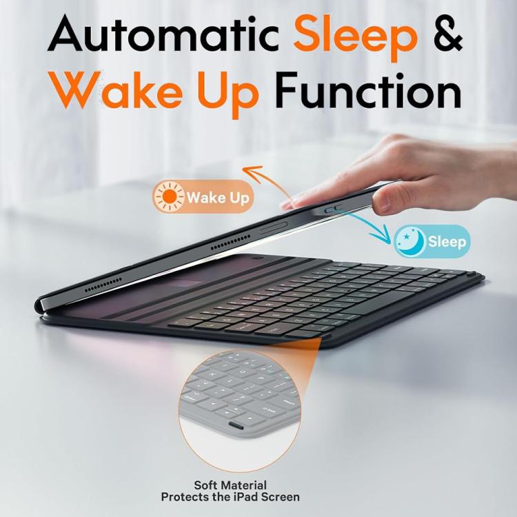 For iPad Pro 13 2024 Magnetic Keyboard Slim Protective Case - For iPad Pro by buy2fix | Online Shopping UK | buy2fix