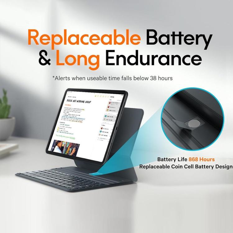 For iPad 2025 Magnetic Keyboard Slim Protective Case - Universal by buy2fix | Online Shopping UK | buy2fix