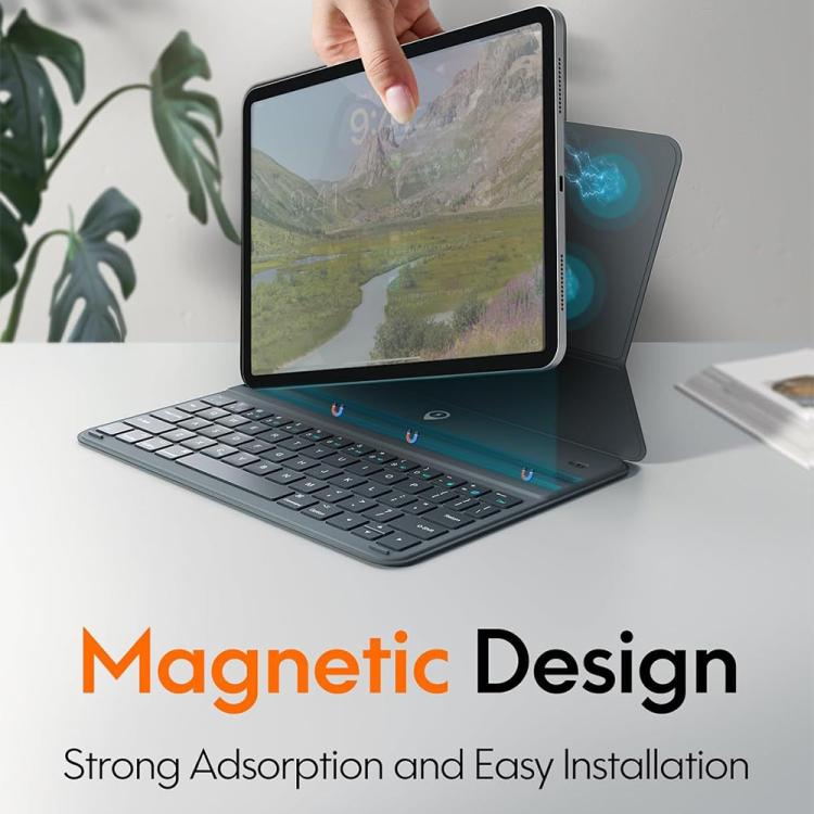 For iPad 2025 Magnetic Keyboard Slim Protective Case - Universal by buy2fix | Online Shopping UK | buy2fix