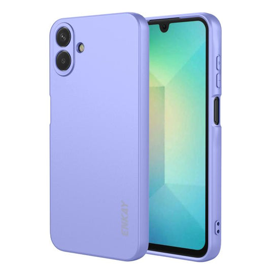 For Galaxy A08 / A07 4G ENKAY Liquid Silicone Soft Shockproof Phone Case(Purple)