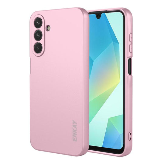 For Galaxy A18 / A17 ENKAY Liquid Silicone Soft Shockproof Phone Case(Pink)