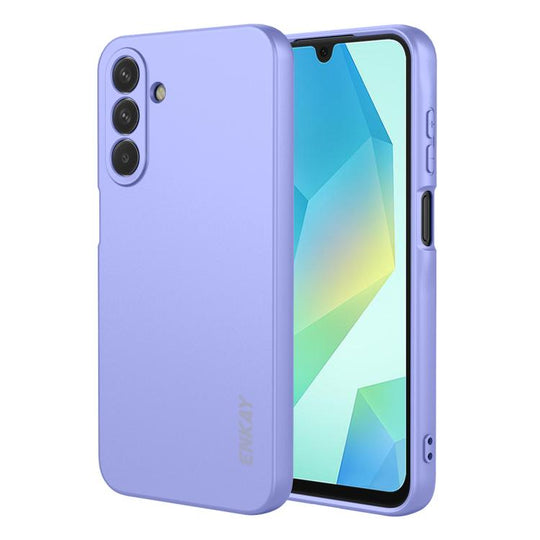 For Galaxy A18 / A17 ENKAY Liquid Silicone Soft Shockproof Phone Case(Purple)