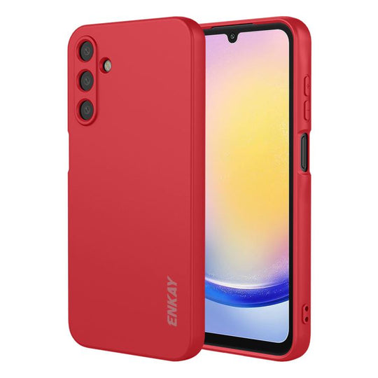 For Galaxy A16 4G / 5G ENKAY Liquid Silicone Soft Shockproof Phone Case(Red)