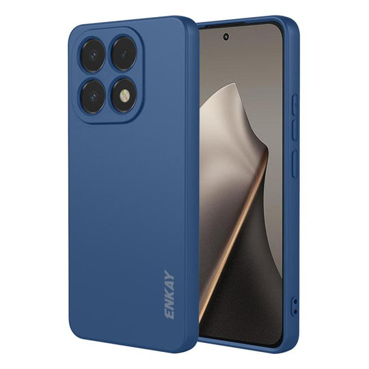 For Xiaomi 15T ENKAY Liquid Silicone Soft Shockproof Phone Case(Dark Blue)