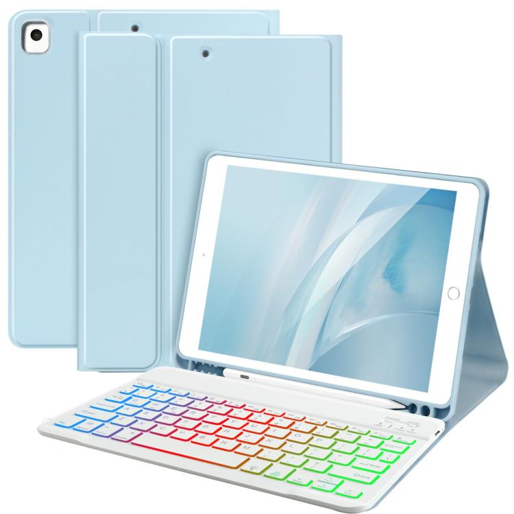 For iPad 2022 Magnetic Bluetooth Color Keyboard Case(Sky Blue) - Universal by buy2fix | Online Shopping UK | buy2fix