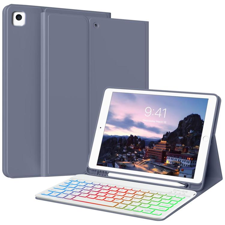For iPad 2025 Magnetic Bluetooth Color Keyboard Case(Lavender Purple) - Universal by buy2fix | Online Shopping UK | buy2fix