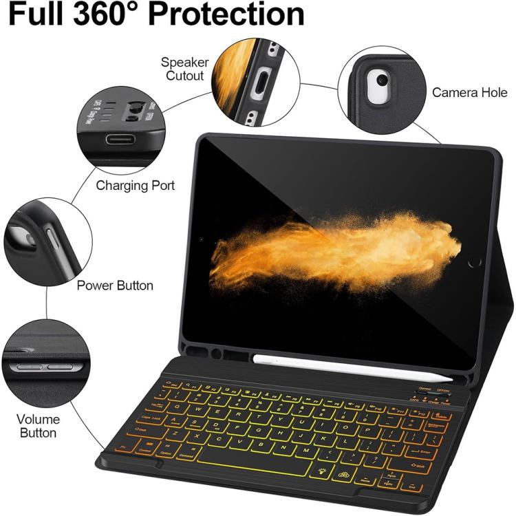 For iPad Pro 11 2021 / 2022 Magnetic Bluetooth Color Keyboard Case(Premium Black) - For iPad Pro by buy2fix | Online Shopping UK | buy2fix
