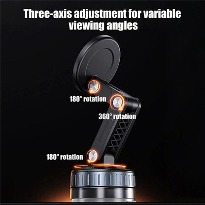 X51 Foldable Magnetic Cellphone Holder Car Dashboard Suction Cup Navigation Phone Holder(Black) - Universal Car Holders by buy2fix | Online Shopping UK | buy2fix