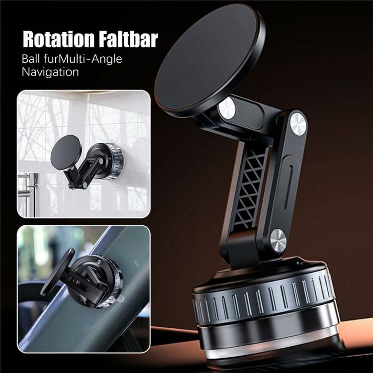 X51 Foldable Magnetic Cellphone Holder Car Dashboard Suction Cup Navigation Phone Holder(Black) - Universal Car Holders by buy2fix | Online Shopping UK | buy2fix
