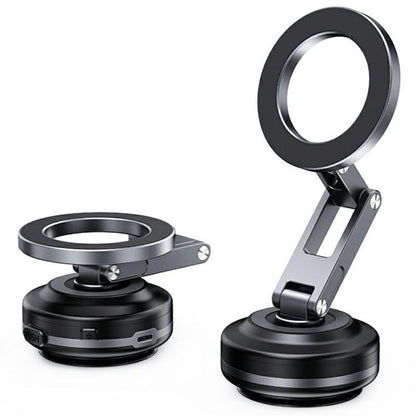 X63 Foldable Arm Car Phone Navigation Mount Vacuum Suction Cup Aluminum Alloy Holder(Grey) - Universal Car Holders by buy2fix | Online Shopping UK | buy2fix