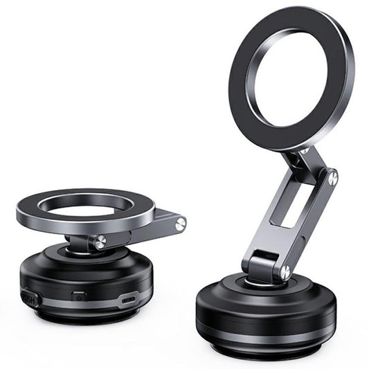 X63 Foldable Arm Car Phone Navigation Mount Vacuum Suction Cup Aluminum Alloy Holder(Grey) - Universal Car Holders by buy2fix | Online Shopping UK | buy2fix