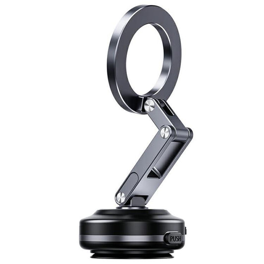 X63 Foldable Arm Car Phone Navigation Mount Vacuum Suction Cup Aluminum Alloy Holder(Grey) - Universal Car Holders by buy2fix | Online Shopping UK | buy2fix
