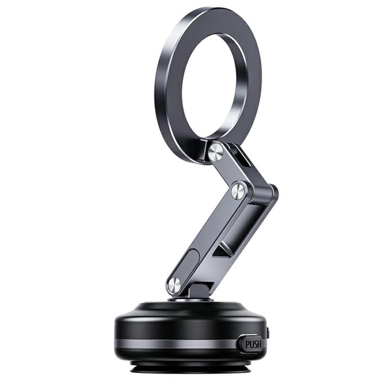 X63 Foldable Arm Car Phone Navigation Mount Vacuum Suction Cup Aluminum Alloy Holder(Black) - Universal Car Holders by buy2fix | Online Shopping UK | buy2fix