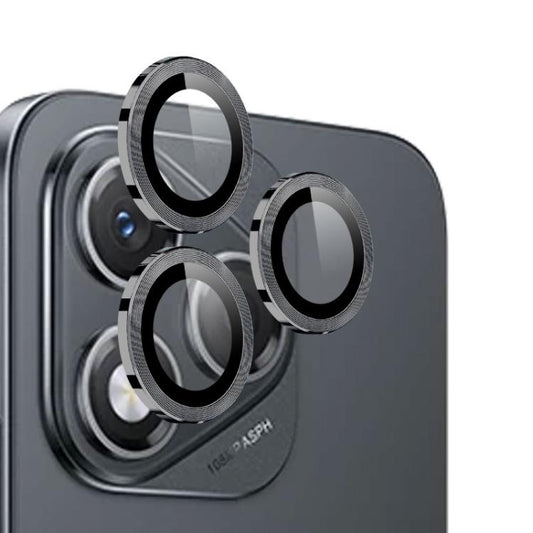 For Honor 400 Lite Global NORTHJO Camera Lens Protector CD Metal Ring Tempered Glass Film(Black) - Honor Tempered Glass by NORTHJO | Online Shopping UK | buy2fix