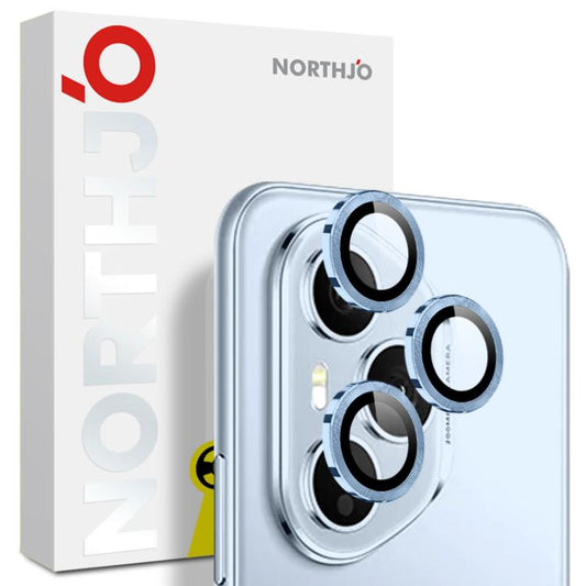 For Honor 400 Pro Global 160.8mm NORTHJO Camera Lens Protector CD Metal Ring Tempered Glass Film(Blue) - Honor Tempered Glass by NORTHJO | Online Shopping UK | buy2fix