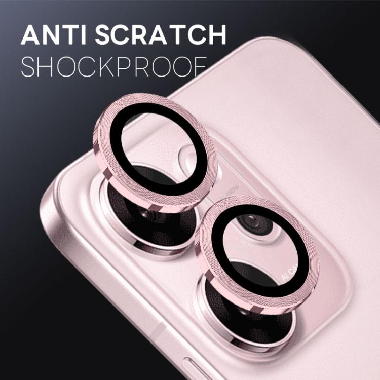 For OPPO Reno14 F 5G NORTHJO Camera Lens Protector CD Metal Ring Tempered Glass Film(Pink) - Reno14 F Tempered Glass by NORTHJO | Online Shopping UK | buy2fix