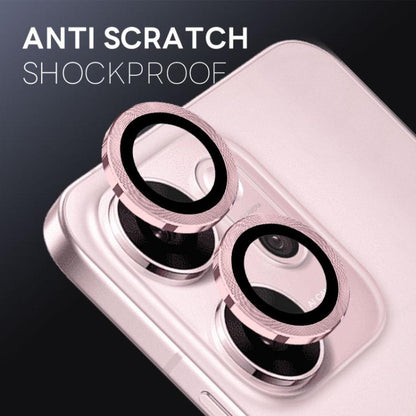 For OPPO Reno14 F 5G NORTHJO Camera Lens Protector CD Metal Ring Tempered Glass Film(Pink) - Reno14 F Tempered Glass by NORTHJO | Online Shopping UK | buy2fix