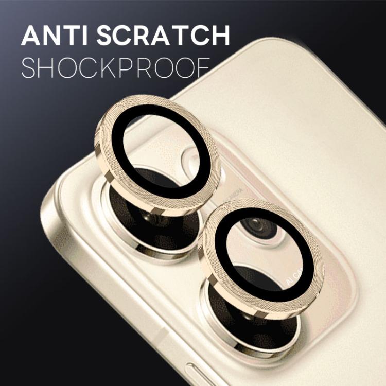 For OPPO Reno14 F 5G NORTHJO Camera Lens Protector CD Metal Ring Tempered Glass Film(Gold) - Reno14 F Tempered Glass by NORTHJO | Online Shopping UK | buy2fix