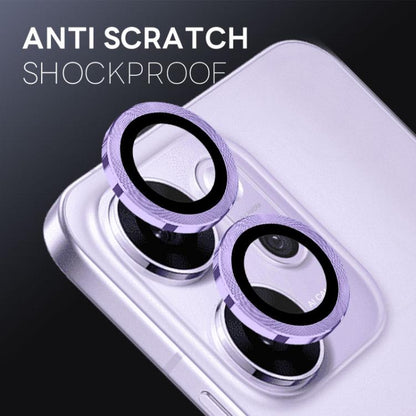 For OPPO Reno14 F 5G NORTHJO Camera Lens Protector CD Metal Ring Tempered Glass Film(Purple) - Reno14 F Tempered Glass by NORTHJO | Online Shopping UK | buy2fix