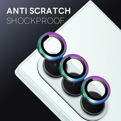 For Samsung Galaxy Z Fold7 5G NORTHJO Camera Lens Protector CD Metal Ring Tempered Glass Film(Colorful) - For Samsung by NORTHJO | Online Shopping UK | buy2fix